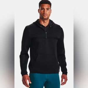 Under Armour UA Steph Curry Hooded 1/2 Zip Track Jacket Size XL In Black